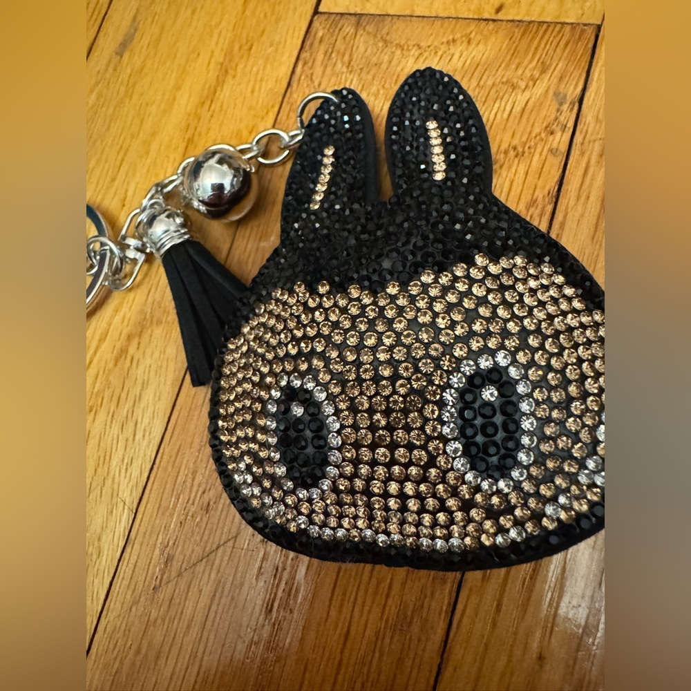 Rhinestone FUFU NEW keychain/bag charm - Picture 2 of 2